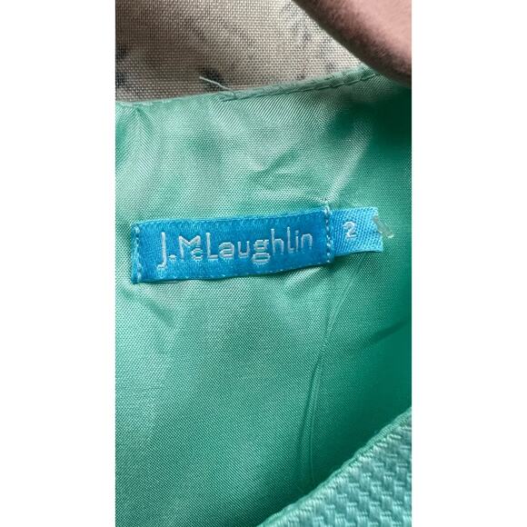 J. McLaughlin Womens Olson Sleeveless Dress Aqua Solid Size 2 - Picture 7 of 9